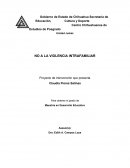No a la violencia intrafamiliar