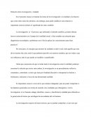 Relación entre investigación y realidad