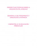 PERSPECTIVAS TEÓRICAS SOBRE LA ADQUISICIÓN DEL LENGUAJE
