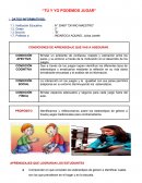 Propuesta de clases “TÚ Y YO PODEMOS JUGAR”