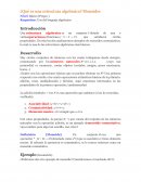 ¿Qué es una estructura algebraica? Monoides