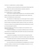 LECTURA: EL CAMINO HACIA LA CIENCIA NORMAL