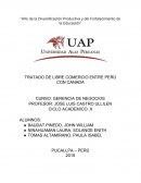 TRATADO DE LIBRE COMERCIO ENTRE PERÚ CON CANADA