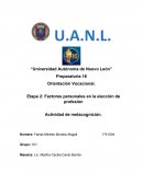 Factores personales en la elección de profesión