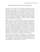 Importancia del derecho e la vida cotidiana