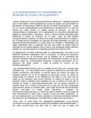 La responsabilidad de las multinacionales frente a un país