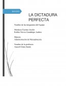 Película - La dictadura perfecta