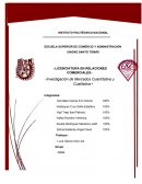 Cuestionario de investigación de mercados