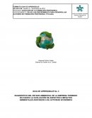 DIAGNÓSTICO DEL ESTADO AMBIENTAL DE LA EMPRESA TENIENDO EN CUENTA LA EVALUACIÓN DE ASPECTOS E IMPACTOS AMBIENTALES ASOCIADOS A SU ACTIVIDAD ECONÓMICA