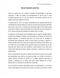 PASIONES SECRETAS SIGMUND FREUD. Página 1