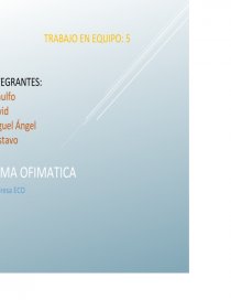 TEMA OFIMATICA NOMBRE: ECO. Página 1
