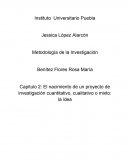 El nacimiento de un proyecto de investigación, cuantitativo, cualitativo y mixto