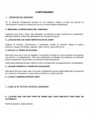 Liderazgo con valores CUESTIONARIO