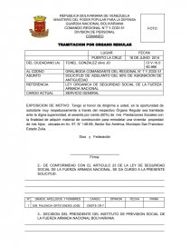 TRAMITACION POR ORGANO REGULAR. Página 1