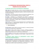 El aprendizaje organizacional desde la perspectiva del director