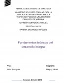 Fundamentos teóricos del desarrollo integral