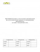 Procedimiento para investigación de accidentes de trabajo