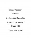Ensayo sobre la Ética y Valores