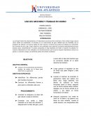 USO DEL MECHERO Y TRABAJO EN VIDRIO