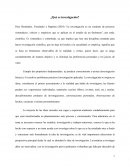 Protocolo de investigacion. ¿Qué es investigación?