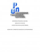 ASIGNATURA: CORRIENTES PEDAGÓGICAS CONTEMPORÁNEAS