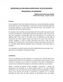 IMPORTANCIA DE UNA BUENA ALIMENTACION EN LOS ESTUDIANTES ADOLESCENTES DE SECUNDARIA