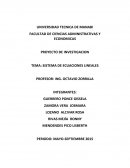 La resolución de sistemas de ecuaciones lineales (SEL)