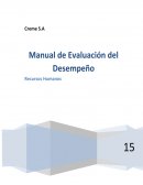 Recursos humanos-Manual de evaluación del desempeño