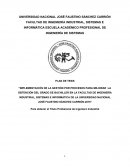 Gestión por procesos para la obtención del grado de bachiller