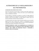 Alteraciones de la vascularización y sus tratamientos