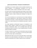 ENSAYO ¿QUÉ ES UNA ESTRATEGIA Y POR QUÉ ES TAN IMPORTANTE?