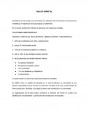 La salud mental no sólo es la ausencia de trastornos mentales