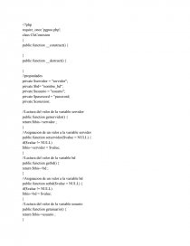 Conexion de base datos en php. Página 1