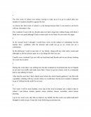 Relato de las semanas en ingles