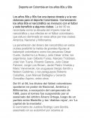 El Deporte en Colombia en los años 80s y 90s