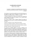 El curriculum en la educación Reflexión, Ideas y conceptos