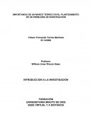 Importancia de un marco teorico