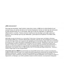 ¿MBA sobrevalorado?. Página 1