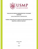 Análisis comparativo de las fuentes de financiamiento para las pequeñas y medianas empresas