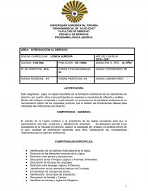 PROGRAMA LOGICA JURIDICA. Página 1