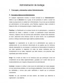 El nuevo Concepto y elementos sobre Administración
