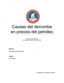Derrumbe del petroleo