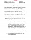 Hidroterapia. Efectos terapéuticos
