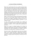 LA DEUDA EXTERNA COLOMBIANA