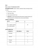 Experimento de registro de frecuencias