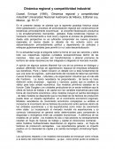 Dinámica regional y competitividad industrial