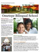Ometepe Bilingual School - Newsletter Summer 2013.
