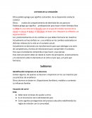 LECTURA DE LA VOCACIÓN