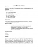 Investigación de Mercados - El consumo de comida rápida