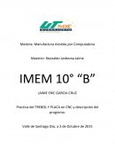 Trébol y placa en CNC